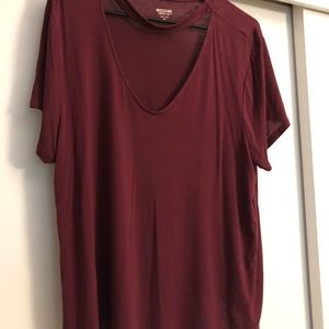 Maroon loose tshirt